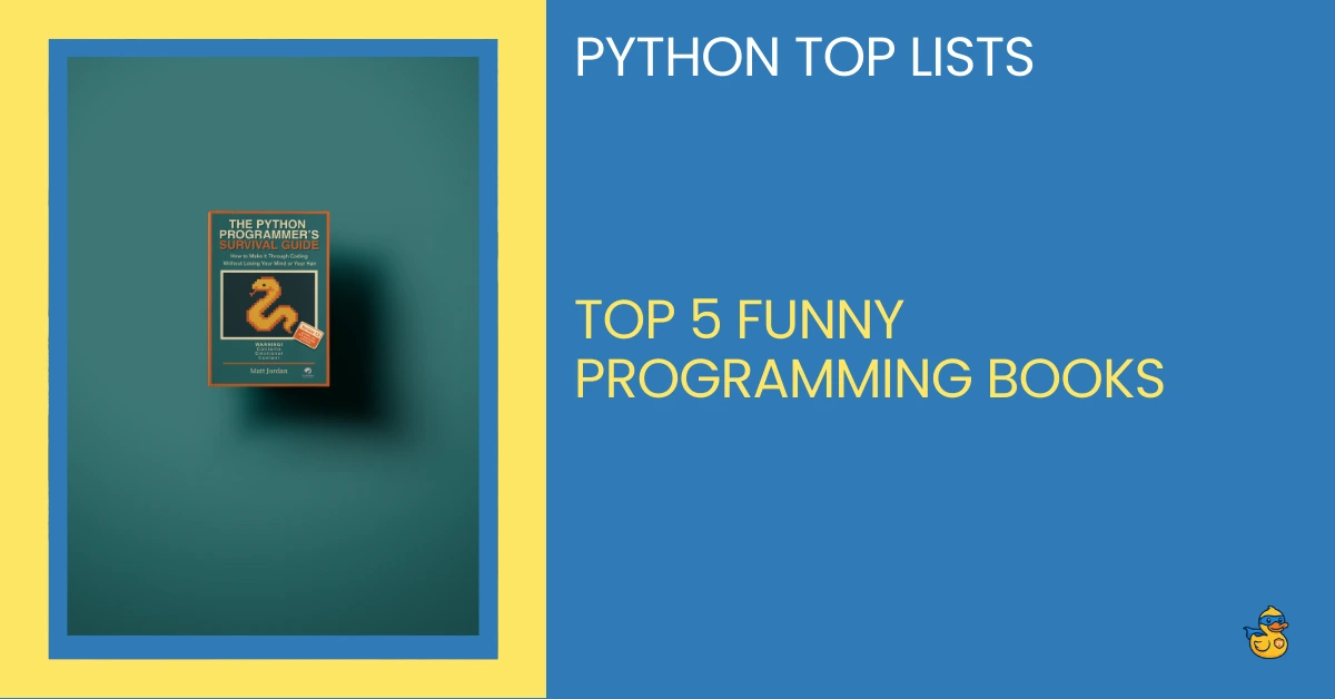 Top 5 Funny Programming books - zerotopyhero - python top lists